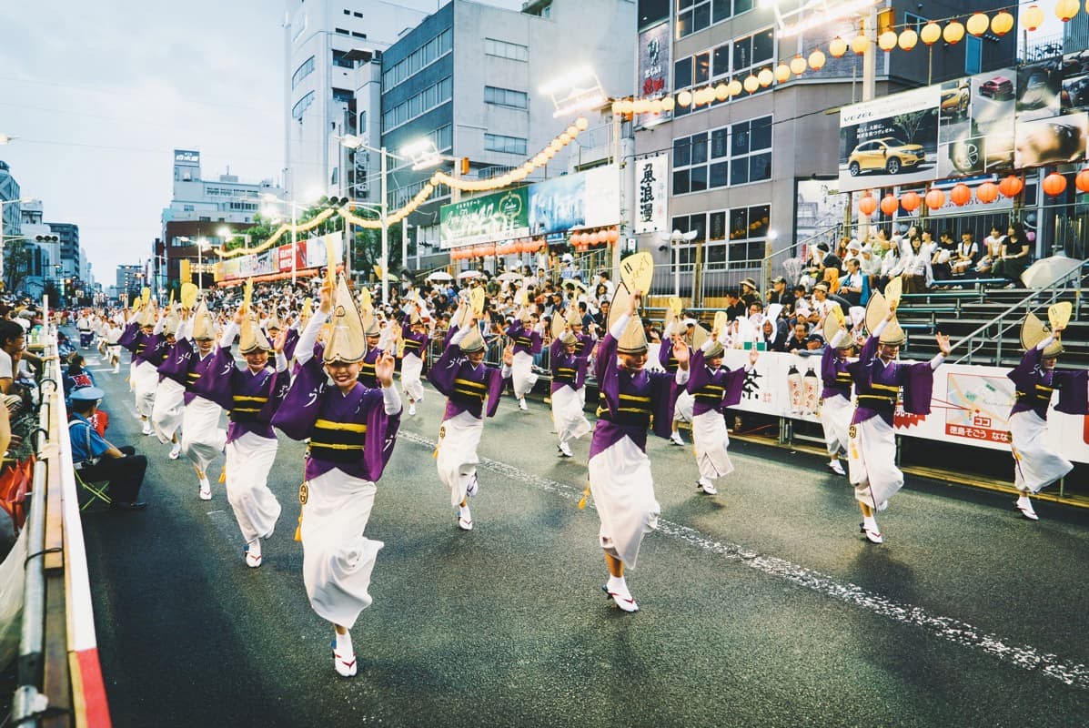 2017年阿波踊りは桟敷から楽しみました