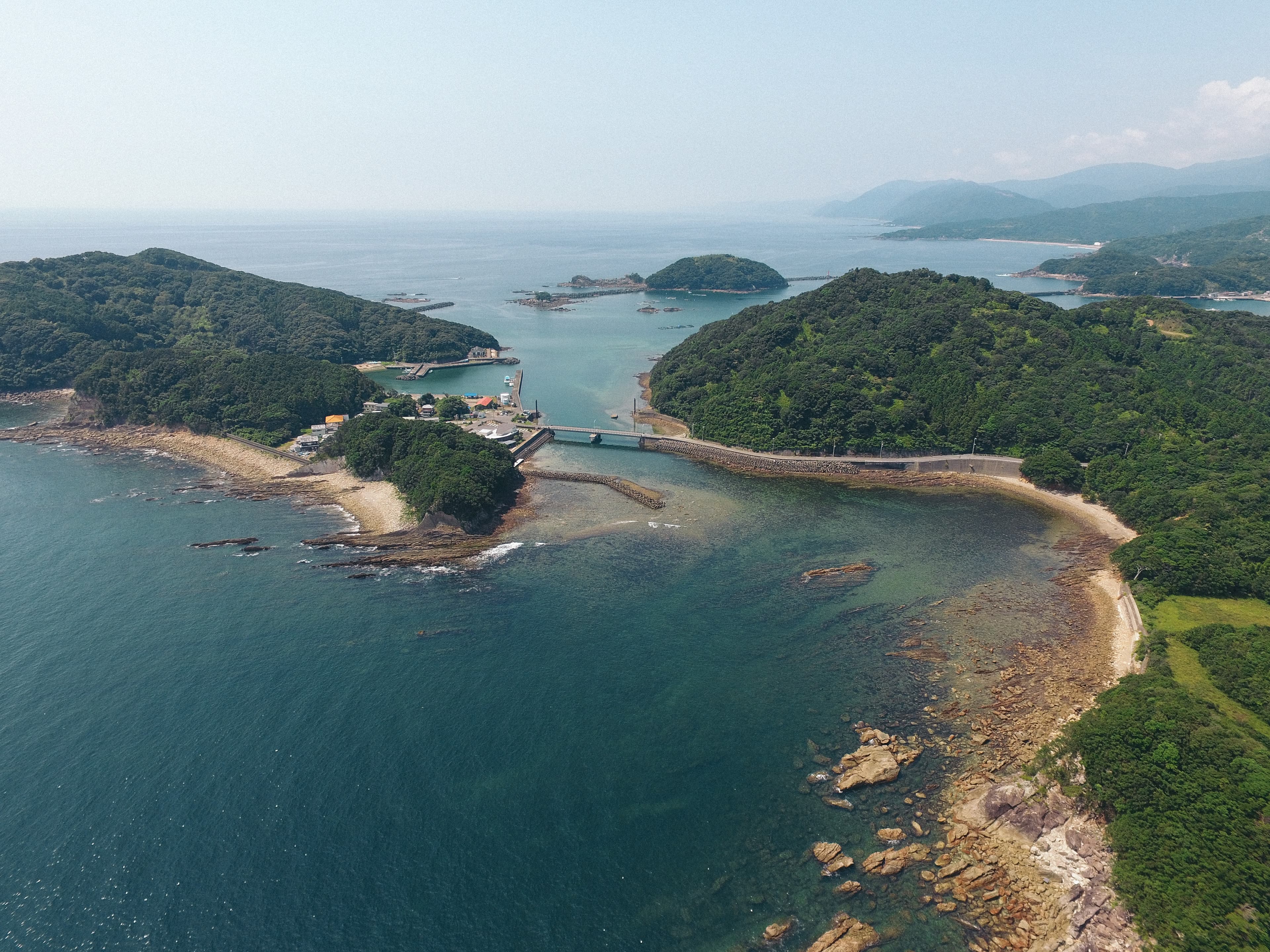海岸線の空撮